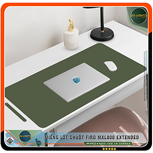 Miếng Lót Chuột FIRO MXL800 EXTENDED - Tấm Lót Chuột Cỡ Lớn 2 Mặt 80cmx40cm - Chất Liệu Da PU Cao Cấp - Tấm Lót Chuột Và Bàn Phím Chơi Game - Tấm Trải Bàn Làm Việc - Hàng Chính Hãng FIRO