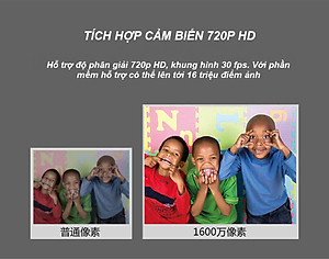 ROGTZ - Webcam học Online cho máy tính AEBell BL-U22W Độ phân giải HD 720P Micro thu âm đa hướng Quay 360 độ Trục xoay linh hoạt Chỉnh sáng thông minh Cáp dài 1,5m USB 2.0  Tương thích nhiều HĐH Dễ cài đặt Dễ sử dụng - Hàng Chính Hãng