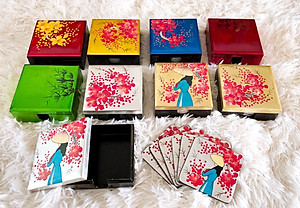 Lót ly sơn mài Thanh Bình Lê đa dạng mẫu mã màu sắc