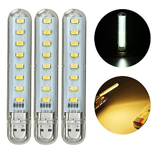 Combo 3 đèn 8 led siêu sáng cắm USB - Hàng chính hãng 