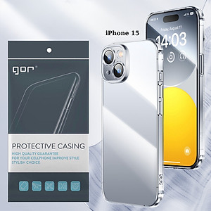 Ốp Lưng GOR Trong Suốt Dành Cho iPhone 15 Pro Max / iPhone 15 Pro / iPhone 15 Plus / iPhone 15 - HÀNG CHÍNH HÃNG