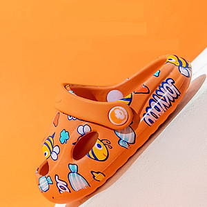 Dép sục siêu nhẹ cho bé 1 - 4 tuổi kiểu hở mũi hình con ong dễ thương có quai hậu chống trơn trượt hàng chuẩn cao cấp D35