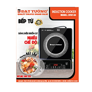 Bếp Điện Từ Đơn Kèm Nồi Lẩu Inox Đạt Tường DTBT-03 - Hàng Chính Hãng