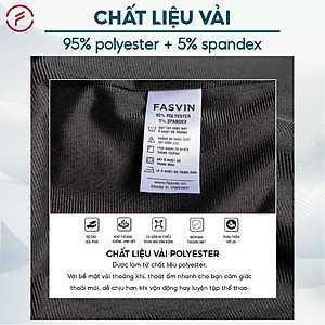 Bộ quần áo gió nam 2 lớp có mũ FASVIN BC24639.HN vải thể thao cao cấp lót vải thun hàng chính hãng