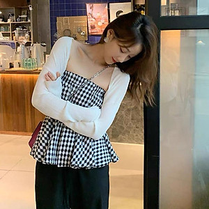 [L2M] Áo khoác len nữ cardigan dệt kim CHOÀNG NGANG LƯNG tay dài che khuyết điểm dễ phối đồ Quảng Châu