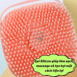 Bàn Chải Tắm Hình Thú Đáng Yêu Cho Bé – Chăm Sóc Da Nhẹ Nhàng Dụng Cụ Tắm Gội Silicon Đa Năng – Bóp Là Ra Bọt Cọ Tắm Silicon Tạo Bọt Có Hộp Đựng Xà Phòng Bàn Chải Massage Cơ Thể Silicon Mềm – Không Cần Tạo Bọt Tay