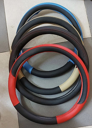 Bọc vô lăng tay lái ô tô xe hơi da PU cao cấp giá rẻ cho xe Honda, Toyota, Mazda, Hyundai, Kia, Chevrolet, Ford...