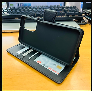 Bao da dạng ví Dành cho SamSung Galaxy A04, A04s, A14 5G hiệu Han man có quai cài, ngăn chứa thẻ - Hàng Chính hãng