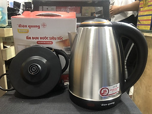 Ấm đun nước siêu tốc Điện Quang ĐQ EKT06 1518 BL (1500W, 1.8L, inox 201, nhựa PP màu đen) - Hàng chính hãng
