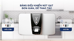 Nồi Cơm Điện Nắp Rời Sharp KSH-D55V (5L) - Trắng - Hàng chính hãng