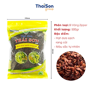 Hạt Dưa sạch Thái Sơn rang củi không nhuộm màu ngon đặc biệt túi Zipper 1Kg bì vàng HD1MVZ