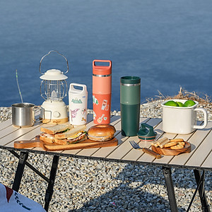 Bình giữ nhiệt Slo 2in1 with tumbler LocknLock LHC4332 (Bình giữ nhiệt và cốc nhựa) 600ml