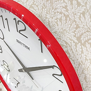 Đồng hồ treo tường Nhật Bản Rhythm CMG494NR01 Kt 36.0 x 4.4cm, 855g Vỏ nhựa, dùng PIN