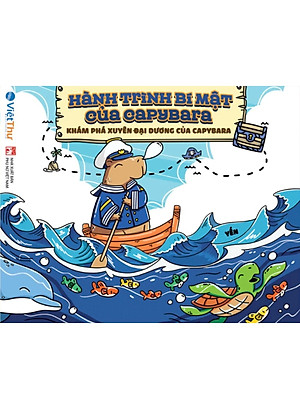 Sách Tô Màu Chữa Lành - Hành Trình Bí Mật Của Capybara - Khám Phá Xuyên Đại Dương Của Capybara - VT
