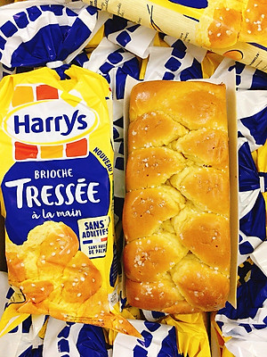 Combo 5 bánh mì Hoa cúc Harrys Brioche Tressée 500g 