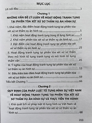 Hoạt Động Tranh Tụng Tại Phiên Tòa Xét Xử Sơ Thẩm Vụ Án Hình Sự