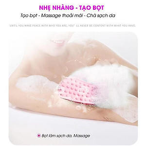 DÂY ĐAI TẮM CHÀ LƯNG, CỌ LƯNG SILICON MASSAGE TẨY DA CHẾT