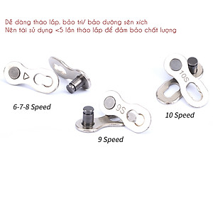 3 Bộ Khóa Nối Mắt Xích Xe Đạp Master Link 6/7/8S - 9S - 10S Mai Lee