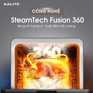 Nồi Chiên Hơi Nước Kalite Fusion Pro Thông Minh 20L - Nồi Chiên Hấp 128 Món Ăn Có Sẵn Công Thức