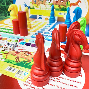 Bộ cờ cá ngựa bằng nhựa SATO an toàn và vui nhộn cho bé