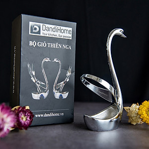 Bộ giỏ thiên nga DandiHome kèm thìa nĩa 2020 cao cấp, sang trọng, tinh tế