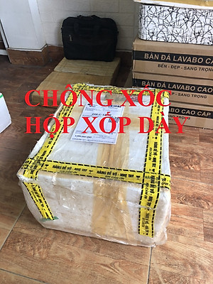 COMBO Chậu rửa mặt treo tường cỡ nhỏ GL4035CS - 40x35 cm, vòi rửa mặt đồng mạ crom lanh (đẹp, nhẹ nhàng tinh tế); chậu viền chống tràn