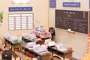 MÔ HÌNH Tự lắp ráp DIY SÀI GÒN THU NHỎ - KÝ ỨC TUỔI HỌC TRÒ - HT01