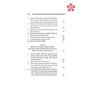 Tiếp tục xây dựng và hoàn thiện nhà nước pháp quyền xã hội chủ nghĩa Việt Nam (bản in 2024)