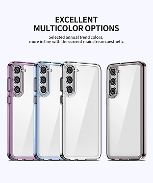 Ốp lưng trong suốt viền màu cho Samsung Galaxy S23 Plus / S23+ hiệu Likgus Simple But Unique chống sốc, chống chịu mọi va đập - Hàng nhập khẩu