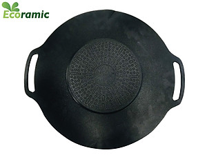 [CAO CẤP] Chảo nướng chống dính bếp từ Ecoramic 36cm - Tặng túi đựng kèm tiện lợi
