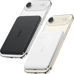 Sạc dự phòng Anker MagGo Nano Power Bank Card-Like Slim Magnetic 1C 15W 5000mAh A1665 - Hàng chính hãng