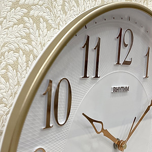 Đồng hồ treo tường Nhật Bản Rhythm CMG580NR13 – Kích Thước 33.8 x 4.0cm, 810g, vỏ nhựa cao cấp, dùng PIN.