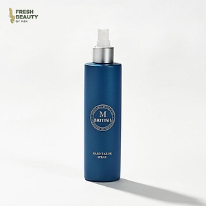 Gôm xịt tóc BRITISH M Hard Tailor Spray dạng keo tạo kiểu giữ nếp nam nữ không nặng tóc 250ml