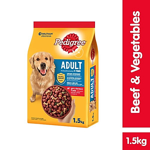 Đồ Ăn Cho Chó Vị Thịt Bò Và Các Loại Rau Củ Pedigree Dạng Túi 1.5kg