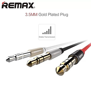Dây cáp âm thanh Hifi AUX 3.5mm Audio hiệu Remax RL-L100 / Remax RL-L200 truyền tải âm thanh chất lượng cao (đầu cáp mạ vàng, chất dây nylon bền bỉ, công nghệ SR chống gãy đầu cáp) - Hàng nhập khẩu