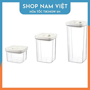 Hộp đựng đồ khô, bảo quản thực phẩm nắp vặn chân không nhiều kích cỡ