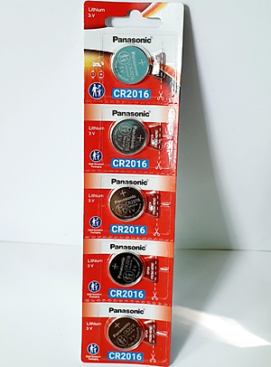 Vỉ 5 viên Pin nút Panasonic 3V CR-2016/5BE - Hàng chính hãng