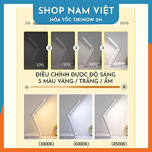 Đèn Bàn Gấp Gọn Treo Tường Tích Điện, Điều Chỉnh Ánh Sáng