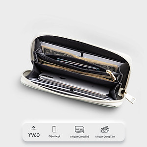 Ví Yuumy (  Thời trang nữ kiểu cầm tay dáng dài - Ví da Seasand YV60 )