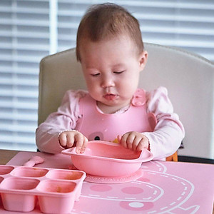 Yếm silicon ăn dặm cho bé Marcus & Marcus, từ 6 tháng