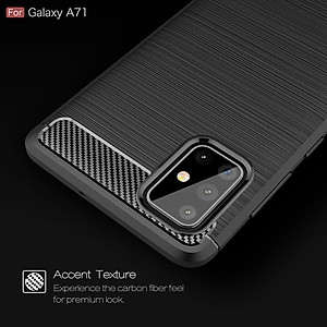 Ốp lưng chống sốc cho Samsung Galaxy A71 hiệu Likgus (chuẩn quân đội, chống va đập, chống vân tay) - Hàng nhập khẩu