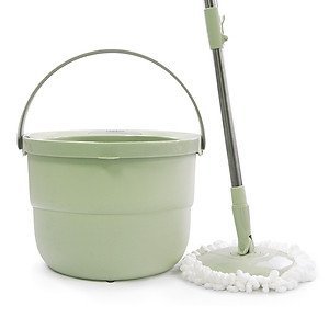 Bộ cây lau nhà Lock&Lock Mini Spin Mop & 4 bông lau sàn ETM498MITS2 - Màu xanh mint