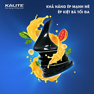 Máy Ép Trái Cây, Máy Ép Chậm Mini KALITE KSJ4414 Tiêu Chuẩn Châu Âu Dung Tích 400 ML Công Suất 200 W - Hàng Chính Hãng