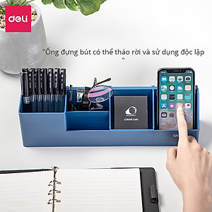 Khay kệ đựng tài liệu Deli 4 ngăn giá kệ đựng sách vở hồ sơ giấy tờ văn phòng màu pastel dễ thương nhỏ gọn tiện lợi