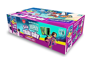 Thùng 48 Hộp Sữa Trái Cây Hương Nho KUN 180ml/hộp(thẻ cào)