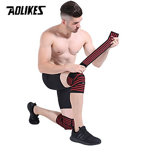 Băng quấn đầu gối tập gym AOLIKES YE-7167 Knee compression straps - Hàng Chính Hãng