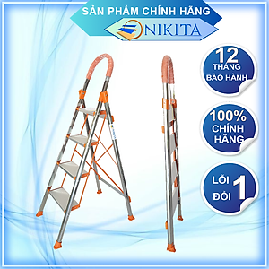 Thang nhôm tay vịn khung INOX Nikita NKT-IN04