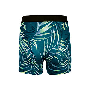 Quần lót nam Boxer Tropical - Màu xanh - Họa tiết lá cây