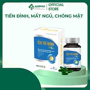 TPCN Ích Trí Minh Plus - Hỗ trợ hoạt huyết dưỡng não, tăng lưu thông máu não, Bổ não, Tăng cường trí nhớ dùng khi RL Tiền Đình, Đau Đầu, Mất Ngủ