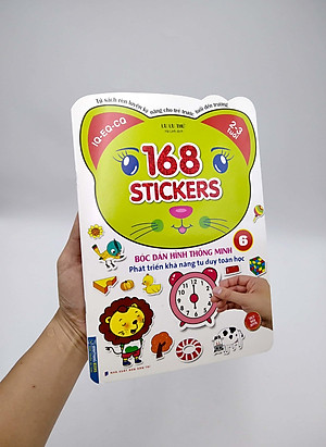 Sách Bóc Dán Hình Thông Minh Phát Triển Khả Năng Tư Duy Toán Học - 168 Sticker (Quyển 6)